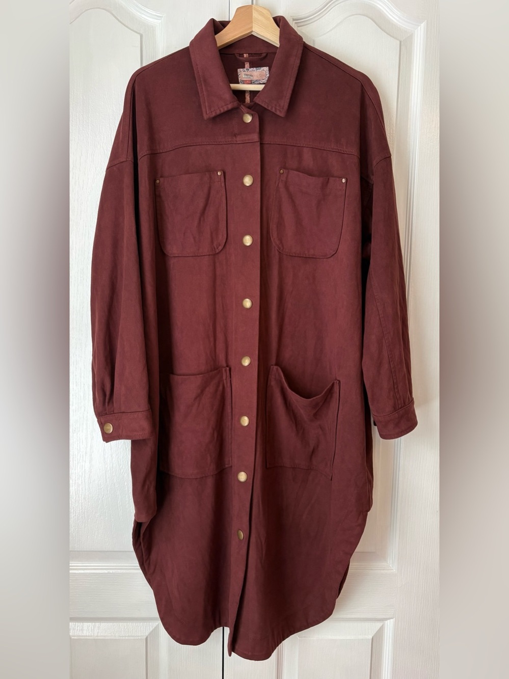 Anthropologie Pilcro Faux Suede Duster, M 🩷